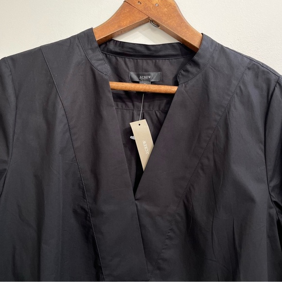 NWT J.Crew Womens Size Small Black Eyelet-Embroidered V-Neck Blouse Top Cotton - Picture 8 of 15